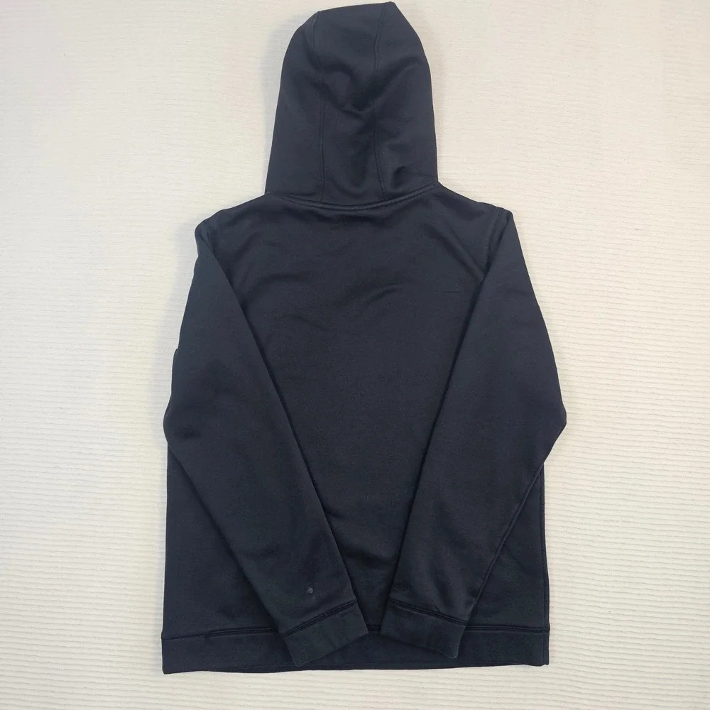 Under Armour Storm Hoodie Youth XL Black Red Big‎ Logo Pullover Sweatshirt Loose